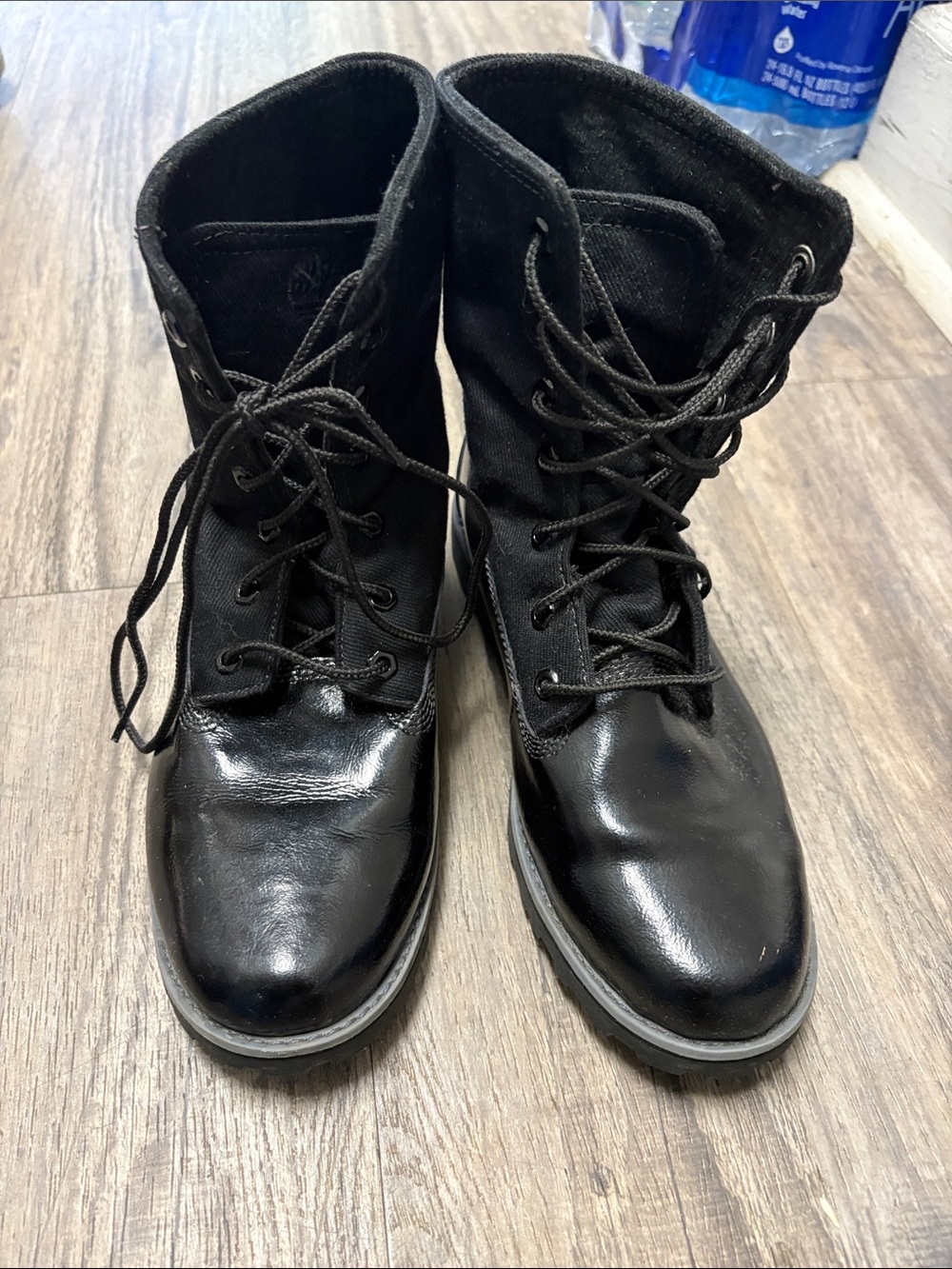 Timberland Kids Black Lace-Up Boots